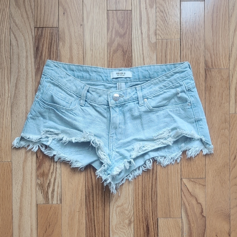 Women's Distressed Denim Shorts